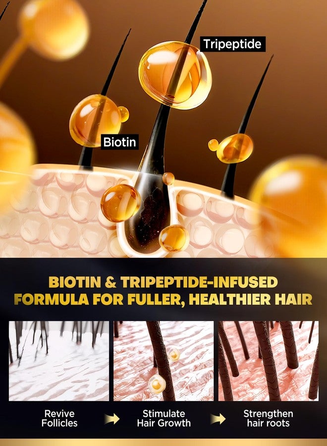 COOLKESI Tripeptide-Infused Hair Growth Biotin Shampoo and Conditioner Set, Onion Anti-Loss Volumizing Moisturizing Treatment for Soft Shine Hair, Dandruff Routine Rosemary Shampoo for Men and Women, 2x16.9oz - Image 2